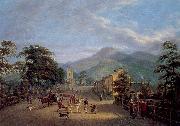 Mulvany, John George View of a Street in Carlingford oil on canvas
